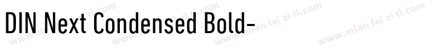 DIN Next Condensed Bold字体转换